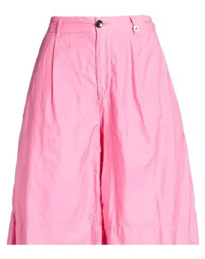 Myths Woman Shorts & Bermuda Shorts Pink Size 4 Cotton, Silk