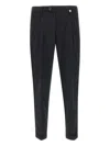 Myths Blue Pants With Pences And Turn-up Hem In Tech Fabric Man
