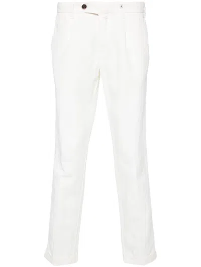Myths Zeus Slim-cut Chino Trousers In White