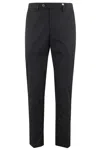 Myths Turn-up Regular Trousers In Black