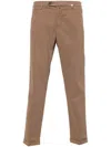 Myths Zeus Slim-cut Trousers In Brown