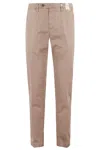 Myths Zeus Slim-cut Trousers In Pink