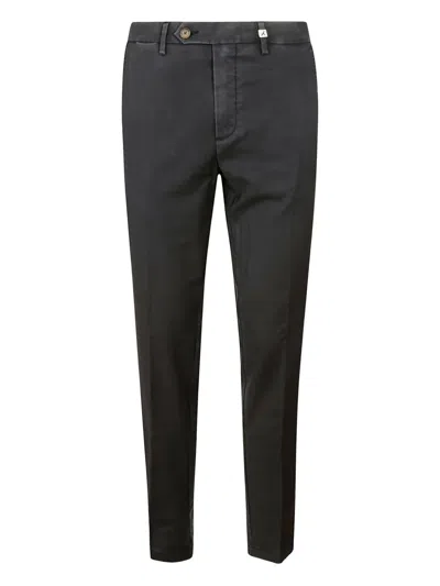 Myths Zip-button Wool Trousers In Blue