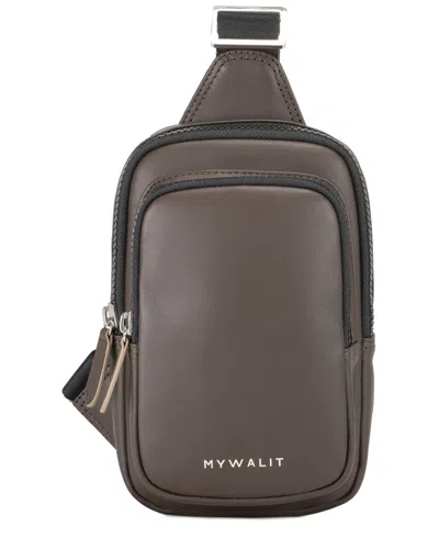 Mywalit A Leather Crossbody Sling