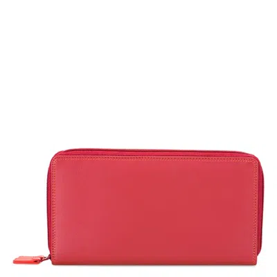 Mywalit Nappa Leather Wallet In Red
