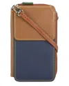 Mywalit Zip Round Leather Handbag With Shoulder Strap