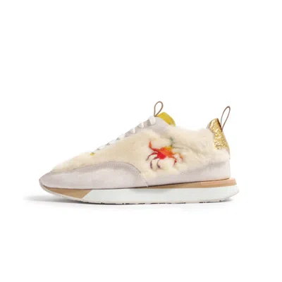 Myyaz Women's Insula Furry Sneaker - White