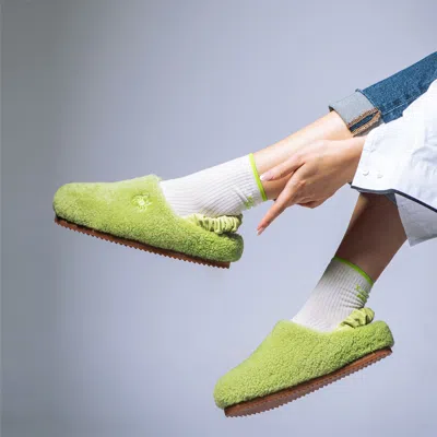 Myyaz Women's Teddy Green Clog