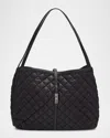 Mz Wallace Astor East-west Quilted Tote Bag In Black