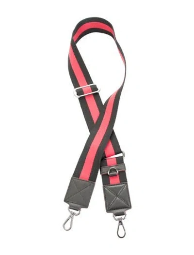 Pre-owned Mz Wallace Bag Strap In Black/red