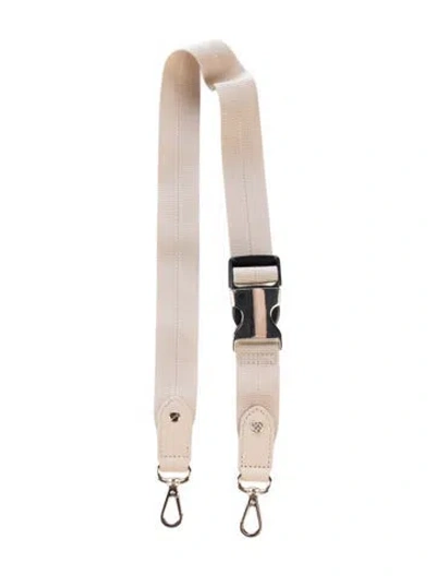 Pre-owned Mz Wallace Canvas Handbag Strap In Neutral