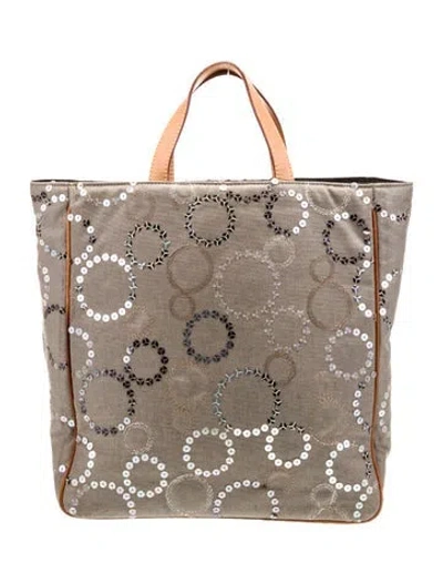 Pre-owned Mz Wallace Canvas Tote In Gray