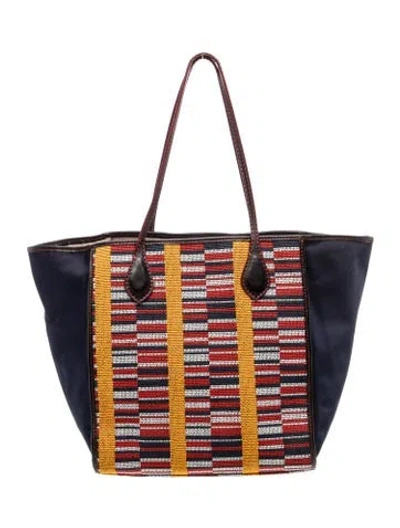 Pre-owned Mz Wallace Canvas Tote In Multi
