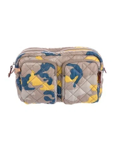Pre-owned Mz Wallace Cargo Pocket Cosmetic Pouch In Neutral