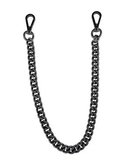 Pre-owned Mz Wallace Chain Link Shoulder Strap In Metallic