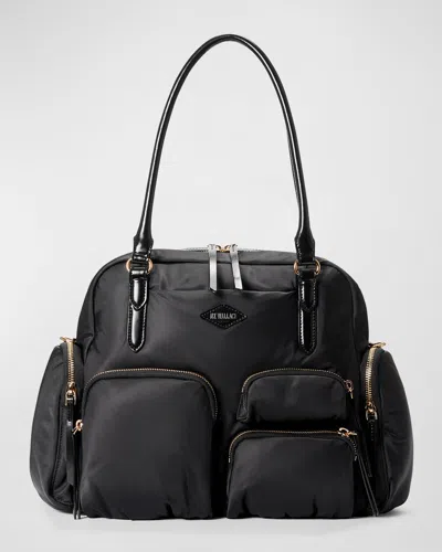Mz Wallace Chelsea Everyday Nylon Shoulder Bag In Black