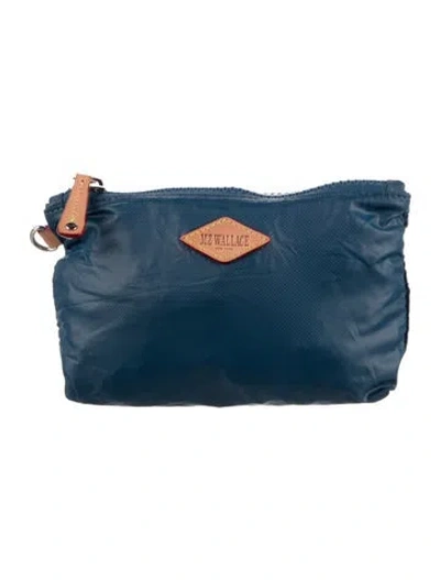 Pre-owned Mz Wallace Cosmetic Bag In Blue