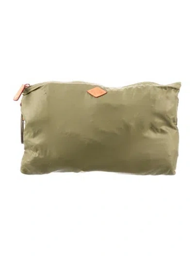 Pre-owned Mz Wallace Cosmetic Bag In Green