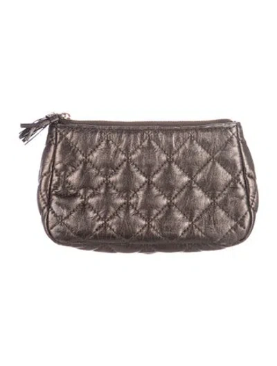 Pre-owned Mz Wallace Cosmetic Bag In Grey
