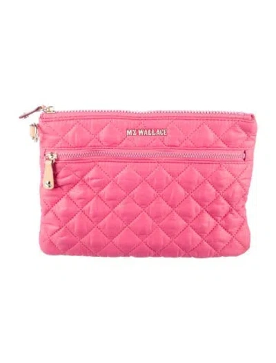 Pre-owned Mz Wallace Cosmetic Bag In Pink