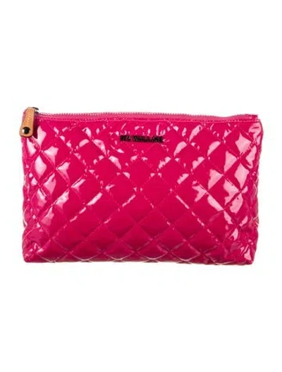 Pre-owned Mz Wallace Cosmetic Bag In Pink