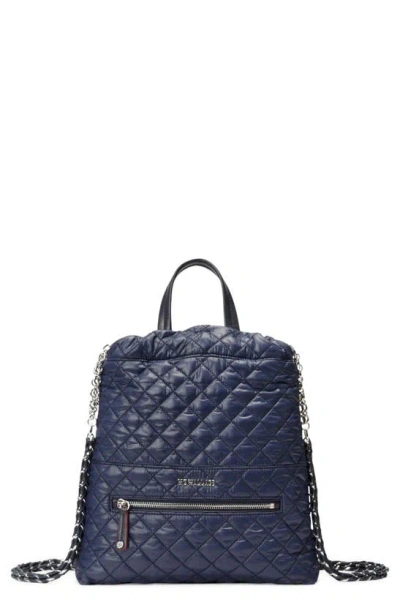 Mz Wallace Crosby Audrey Quilted Nylon Backpack In Blue