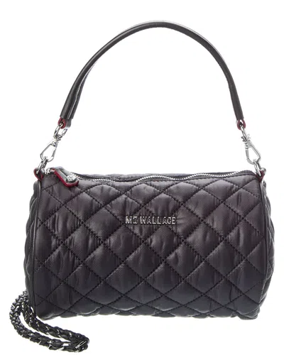 Mz Wallace Crosby Barrel Crossbody In Black