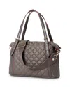 Mz Wallace Crosby Everywhere Tote In Magnet/gold
