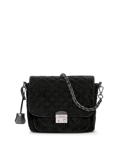 Mz Wallace Crosby Lock Quilted Crossbody In Black