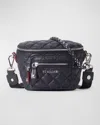 Mz Wallace Crosby Micro Convertible Sling Belt Bag In Black