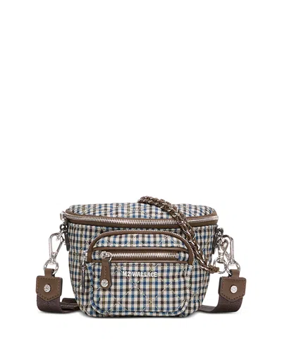 Mz Wallace Crosby Micro Sling Bag In Brown
