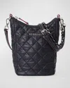 Mz Wallace Crosby Quilted Nylon Top-handle Bag In Black