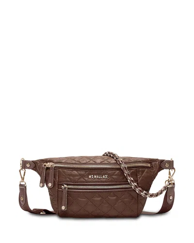 Mz Wallace Crosby Small Sling Bag In Brown
