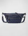Mz Wallace Crosby Small Sling Belt Bag In Navy
