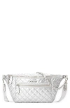 Mz Wallace Crossbody Belt Bag In Matte Silver