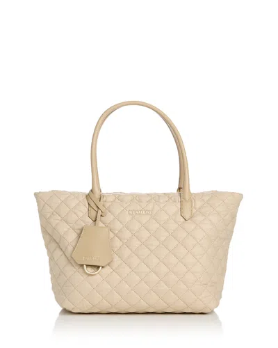 Mz Wallace Daily Quilted Nylon Tote In Neutral