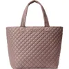 Mz Wallace Deluxe Large Metro Tote In Mauve