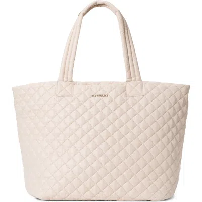 Mz Wallace Large Metro Tote Deluxe In Mushroom