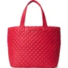 Mz Wallace Deluxe Large Metro Tote In Red