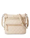 Mz Wallace Downtown Crosby Crossbody Bag In Buff/light Gold