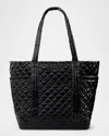 Mz Wallace Empire Deluxe Large Quilted Tote Bag In Black