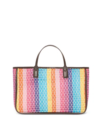 Mz Wallace Georgia Open Crochet Tote In Pattern