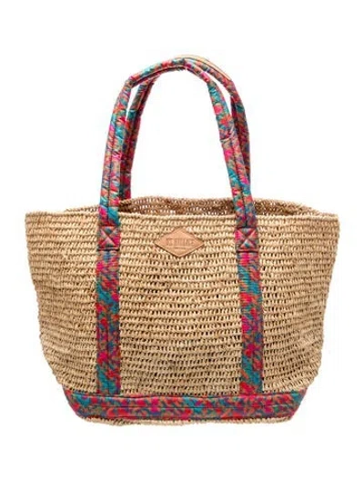 Pre-owned Mz Wallace Jute Tote In Neutrals