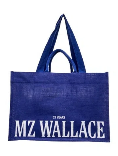 Pre-owned Mz Wallace Jute Tote In Purple
