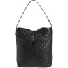 Mz Wallace Large Astor Quilted Nylon Hobo Bag In Black