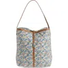 Mz Wallace Astor Floral-print Quilted Hobo Shoulder Bag In Poppy Forest