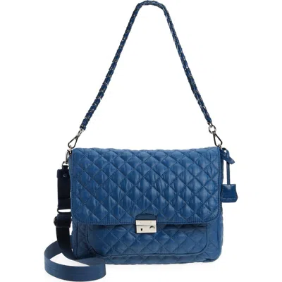 Mz Wallace Large Crosby Lock Quilted Nylon Crossbody Bag