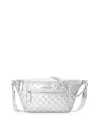 Mz Wallace Crossbody Belt Bag In Matte Silver
