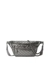 Mz Wallace Crossbody Belt Bag In Pewter Metallic/gunmetal