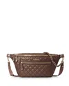 Mz Wallace Crossbody Belt Bag In Walnut/gold